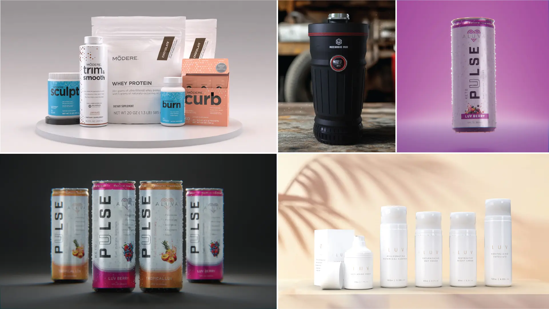 Portfolio of 3D product designs and packaging by ZT Design